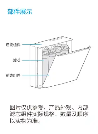 Midea美的 MU136A-4橱下式净水机N__AUF平台136A白色内销定制